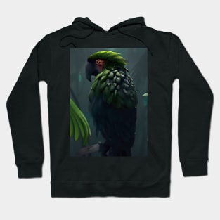 Green Jungle Bird Hoodie